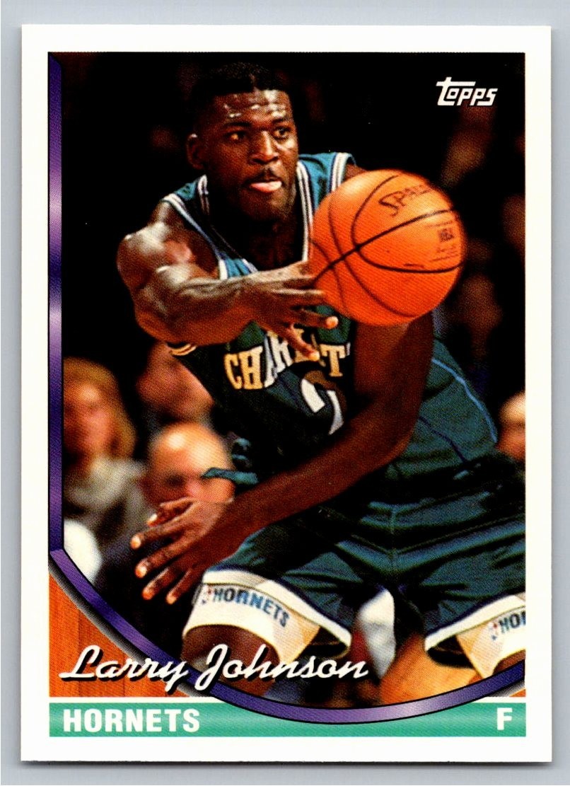 1993-94 Topps - Larry Johnson #223 Charlotte Hornets Basketball Card NBA