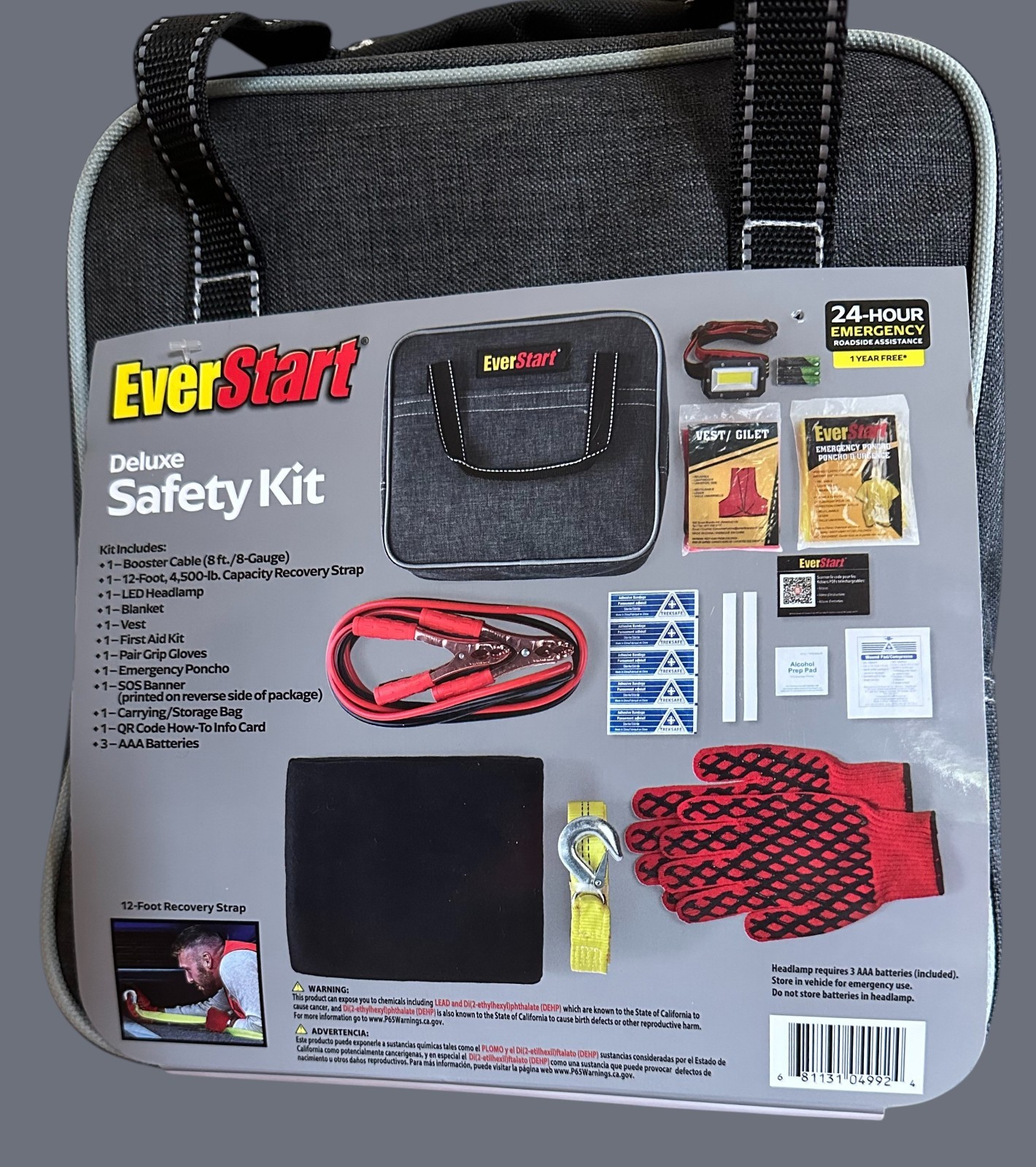 EverStart Deluxe Auto Safety Kit - New