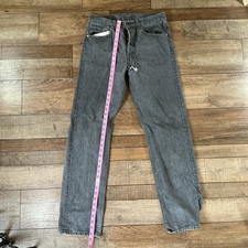 Levi's 501 Original Riveted Jeans Men's 33x34 Black Denim USA Made Repair #16024