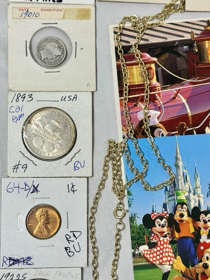 *Estate of Martha Fokker* Junk Drawer Lot Silver Coins Jewelry Random Stuff NR - Image 4 of 4