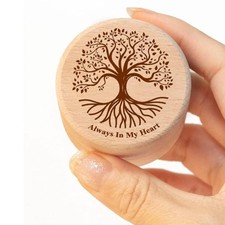 Small Wood Urn for Human Ashes Wooden Box Urns for Ashes - Tree of Life