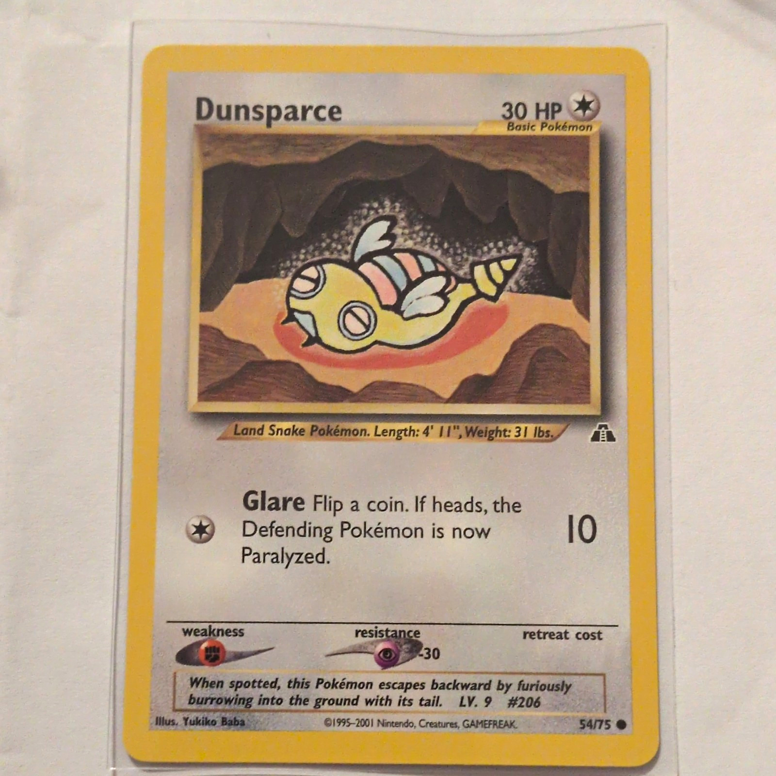 The Pokémon Company Dunsparce Neo Discovery 54/75 ENG Common Reg Unlimited 2001