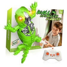Wall Crawler Gecko Toys, Rechargeable Remote Control Lizard, Dual Mode Floor 