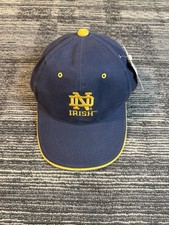 NOTRE DAME Signatures Brand Hat Blue and Gold Interlocking N&D Baseball Cap