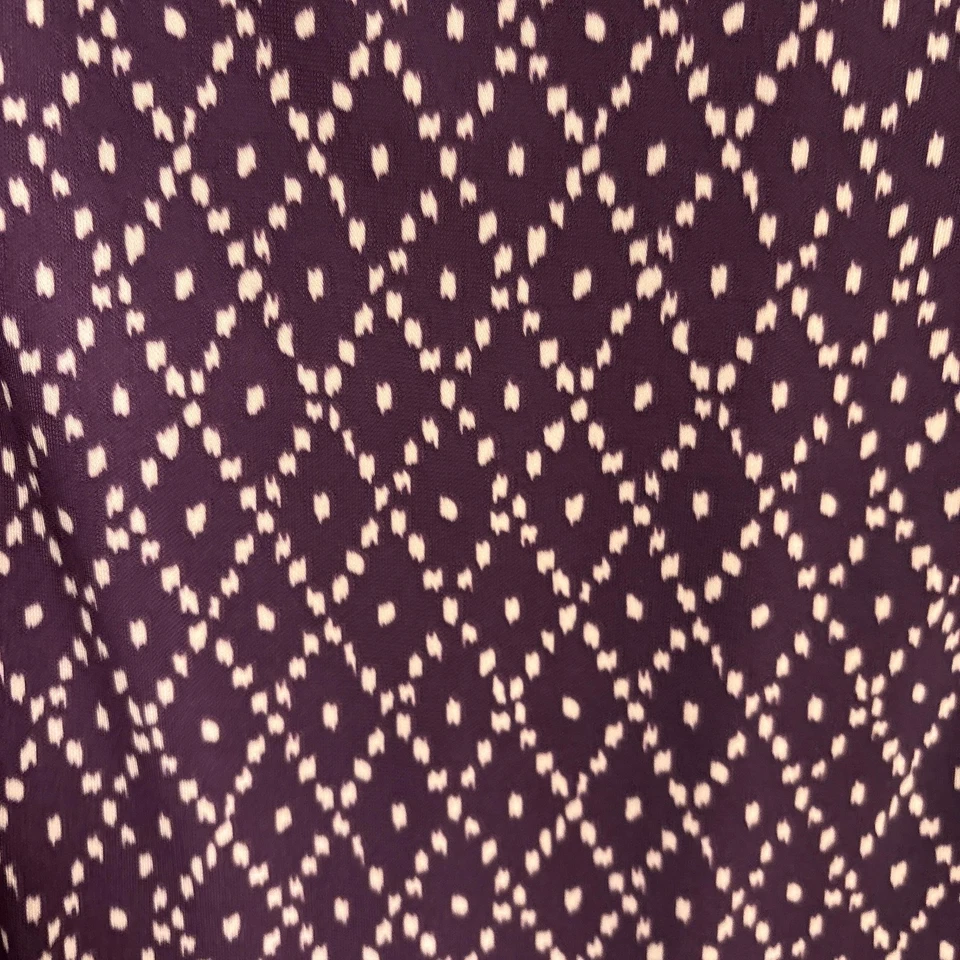 Vestido Ann Taylor 10 Púrpura Envolvente Manga Larga Midi Elastizado Clásico Carrera Otoño Foto 4 de 4