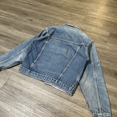 Vtg Montgomery Ward 101 Denim Jacket Selvedge Pleated Type 2