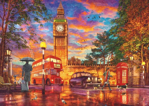 Puzzle (1000 T.) Sonnenuntergang In London (Ravensburger) Neu/Ovp-image