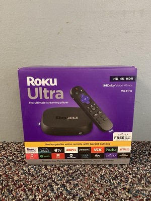 Roku Ultra HD | 4K | HDR Dolby Vision Atmos Wi-Fi 6 Streaming Player 4850RW