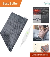 Jade Stone Heating Pad Large Electric Back Pain Cramps Relief Hot Therapy