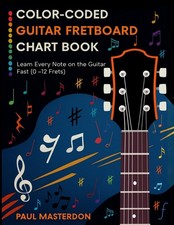 Color-Coded Guitar Fretboard Chart Book - Learn Every Note on the Guitar Fast 0