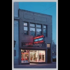 Vintage Moline Illinois Postcard Lagomarcino's Soda Candy Unposted Scenic View