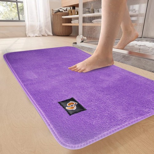 Non Slip Bath Mats Shower Mat Memory Foam Bath Mat Small & Large Bathroom Rug - Picture 2 of 13