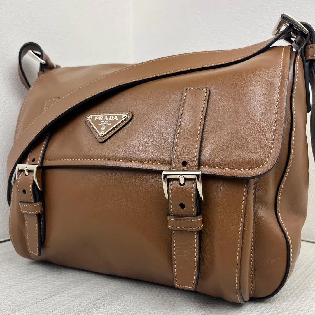 PRADA Messenger Bags for Leather Exterior Women for sale | eBay