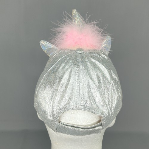 Girls Sparkly Glitter Unicorn Baseball Cap Hat OSFM - Picture 3 of 9