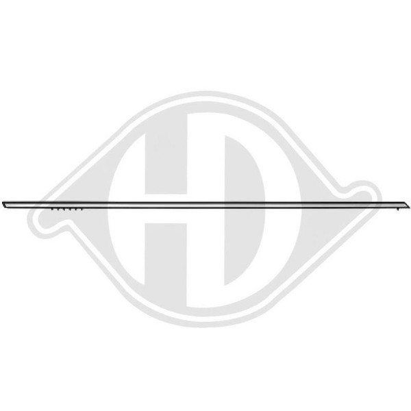 1X Zier /Schutzleiste TüR Diederichs 1611033 FüR Mercedes Benz Vorne Links-image