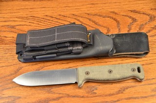 Ontario Blackbird SK 5 USA 154CM Green kydex/nylon sheath Maxpedition Pouch