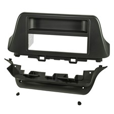 Mascherina radio adatta per Hyundai Kona dal 2018 nera autoradio telaio DIN auto