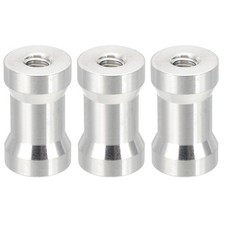 3pcs 1/4" to 1/4" Female to Female Camera Spigot Screws Converter Tripod Adapter