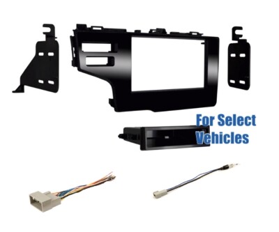 Single Din Car Stereo Radio Dash Wire Kit Combo for some 2015-2017 Honda Fit