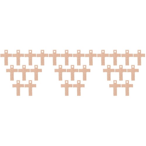 3 Pack Holzanhänger Fräulein Für Schlüsselanhänger Dekoration Kreuze