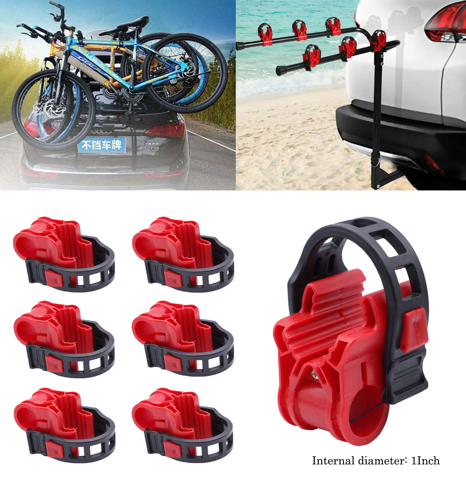 6Pcs Bicycle Bike Rack Cradle Replacement Cargo Carrier Hitch Mount