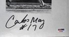 CARLOS MAY #17 Chicago White Sox PSA/DNA COA Autographed 4X6 Photo A6460 — photo 5
