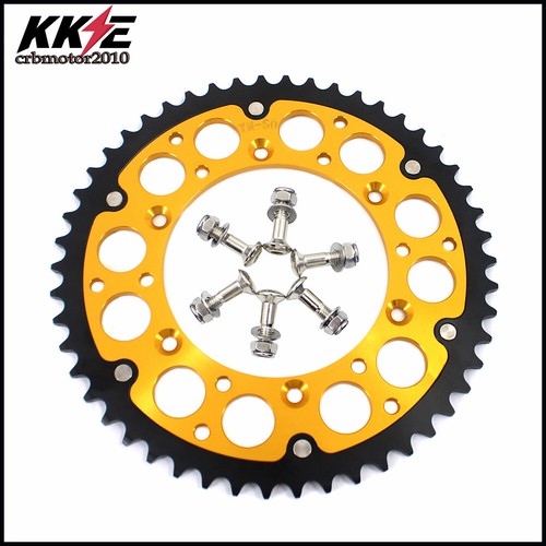 Piñón trasero KKE 50T Billet para YAMAHA YZ125 YZ250 WR250F 450F YZ250F 450F dorado - Imagen 1 de 9