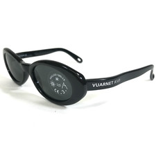 Vuarnet Kids Sunglasses B600 Black Round Frames with Black Lenses 48-18-110