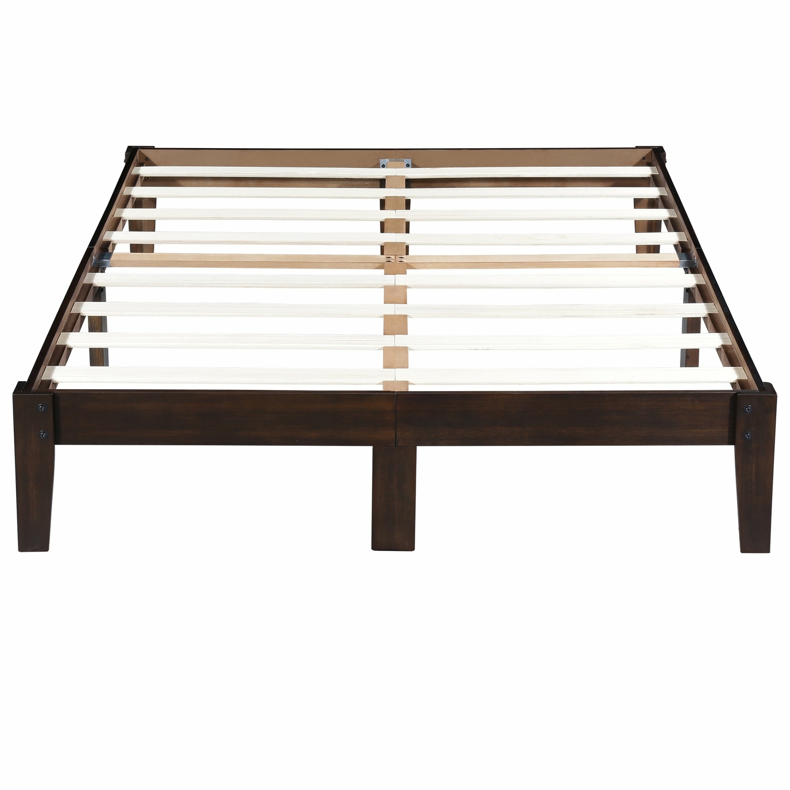 solid wood headboard king on Sleeplanner 14 Inch Deluxe Solid Wood Bed Frame King Brown King For Sale Online Ebay