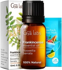 Gya Labs Frankincense Essential Oil, 100 Pure for Skin, Massages 0.34 Fl Oz 
