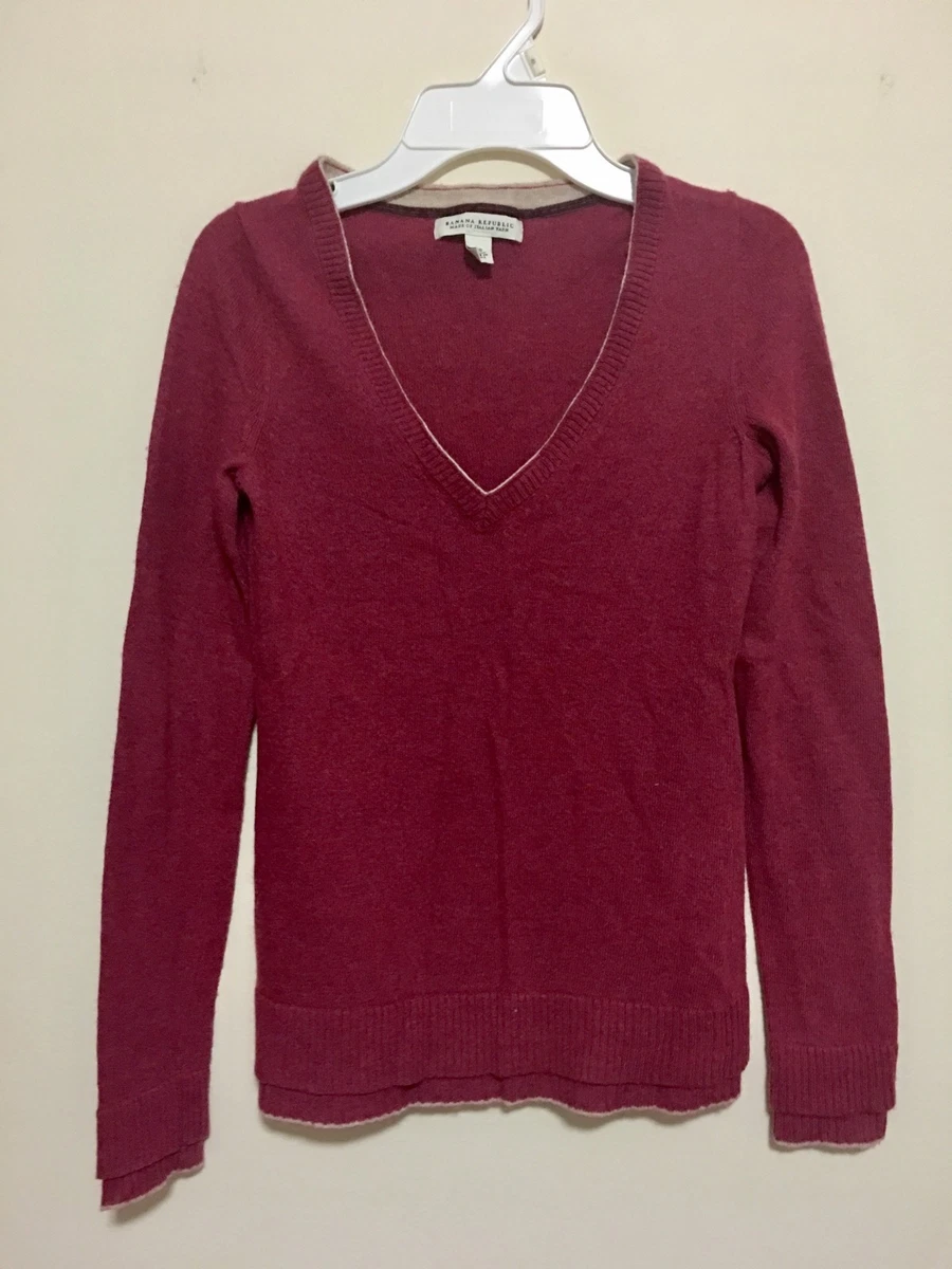 Banana republic v neck sweater best sale women's