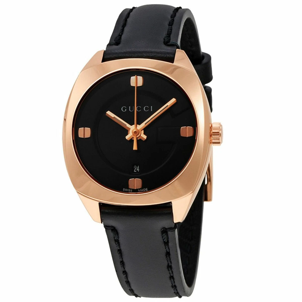 Gucci Black Leather Wristwatches for sale | eBay