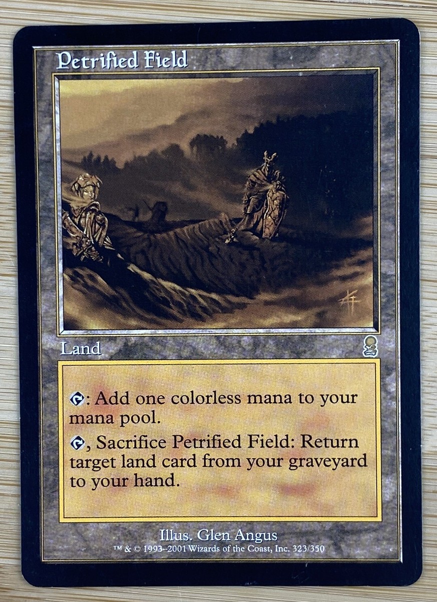Petrified Field Odyssey NM Land Rare Magic The Gathering MTG