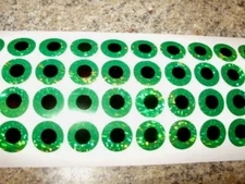 1/2" Diameter 25 Pack Flasher Eyes Fishing Lure Tape in 14 Design/Colors