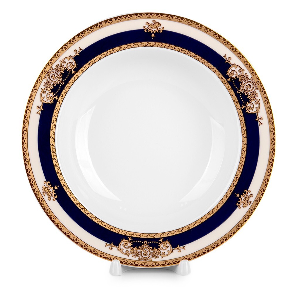 Marie Antoinette SET OF 4 Porcelain SOUP PLATES Czech Luxury