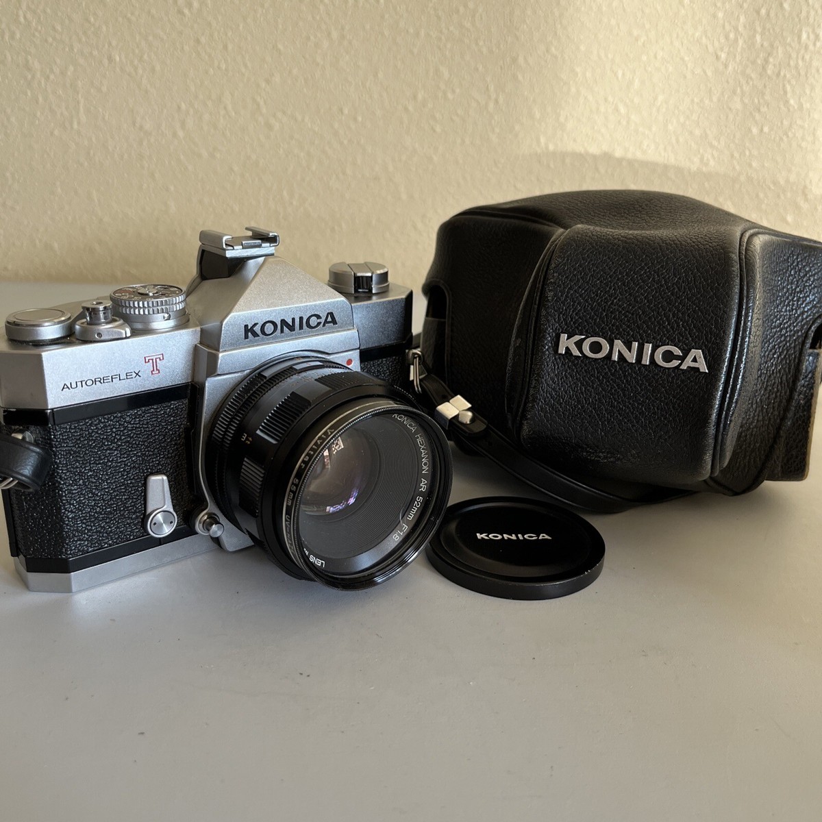 Konica Autoreflex T With Konica Hexanon 52mm 1.8 Lens