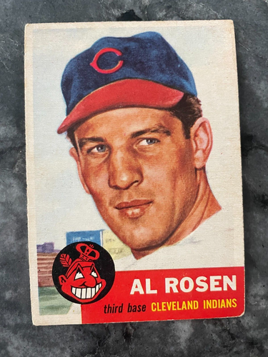 1953 Topps Baseball Card Al Rosen #135 CLeveland Indians | eBay