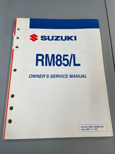 2005 SUZUKI RM85 SERVICE MANUAL PDF visual data 8