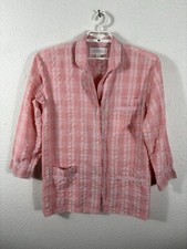 Vintage Victoria's Secret Country Sleep Shirt Womens S Polyester Blend Pink