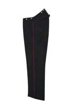 WW2 Pantalone di servizio in lana nera con pipa della polizia dei vigili del fuoco tedesca