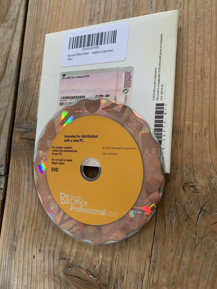Office Professional 2010 OEM , DVD Englisch, Vollversion mit MwSt-Rechnung - Bild 2 von 4