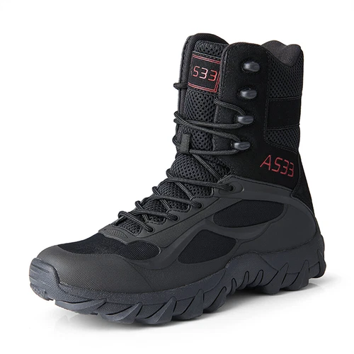 Botas tácticas militares para hombre Botas de senderismo Impermeables Ligeras Botas de combate - Imagen 15 de 17