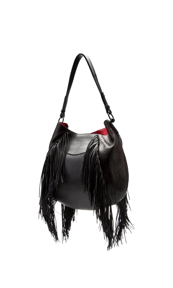 Christian Louboutin Fringe Leather Exterior Bags & Handbags for