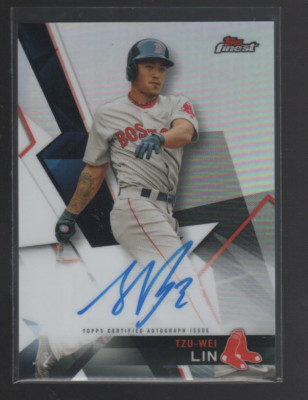 TZU-WEI LIN 2018 FINEST REFRACTOR AUTO CARD #FA-TWL