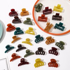 Women Hair Claws Crab Clamps Charm Jelly Color Small Size Hair Clips Headdress  