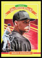 2020 Donruss Optic Lime Green Marco Gonzales #22 Seattle Mariners