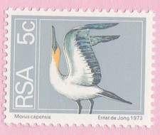 1974 BIRD STAMP MORUS CAPENSIS RSA SOUTH AFRICA POSTAGE ANIMAL WILDLIFE NATURE