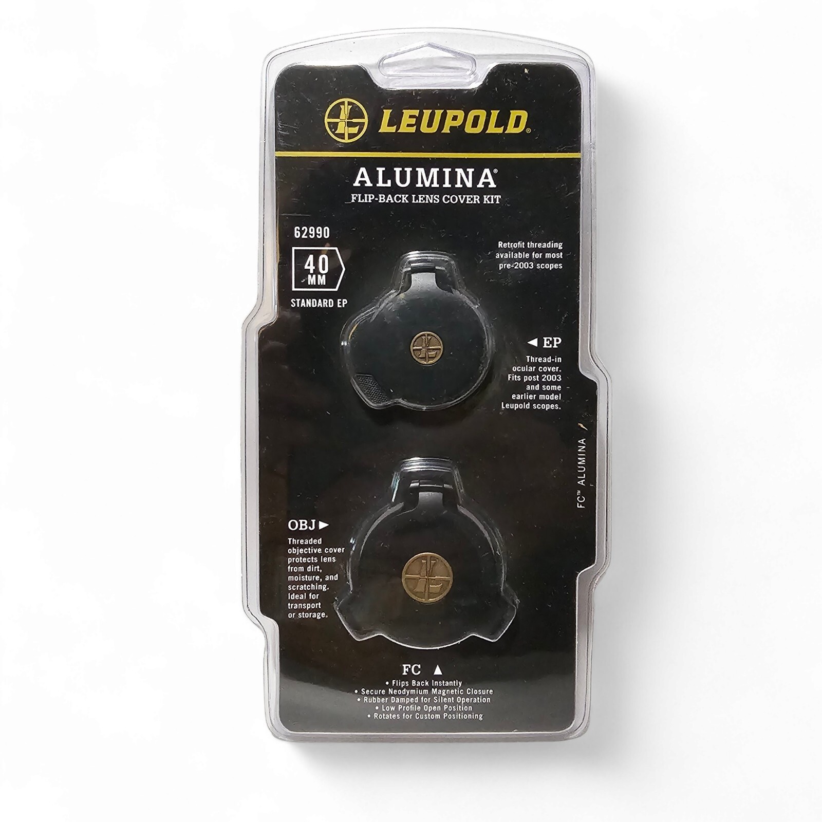 Leupold FC Alumina Flip Back Lens Cover Kit 40mm Standard EP 62990 eBay