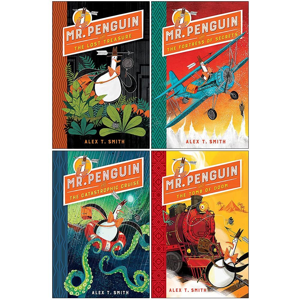 Hodder & Stoughton Women's Black/Orange Mr. Penguin Series By Alex T. Smith 4 Books Collection Box Set - Age 6-9 - Paperback - Image 7
