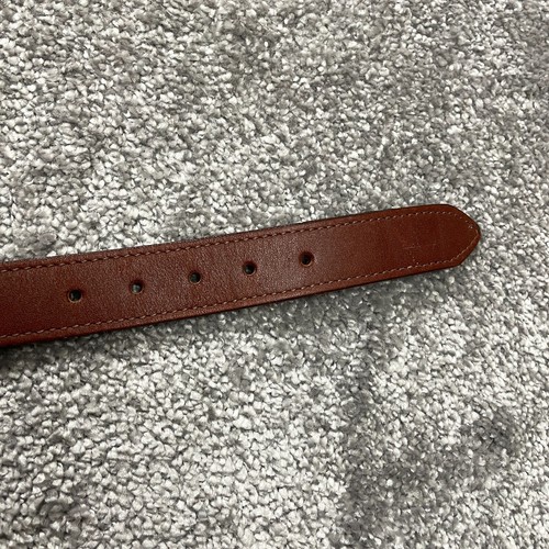 Honet Genuine Italian Leather Belt Boy's Youth Medium 28 Brown Silver Animals - Picture 9 of 14